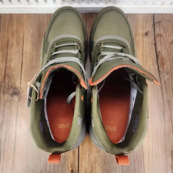 Teva Geotrecca RP Mens Sz 12 Olive Green Outdoor Waterproof Hiking Boots 1129588